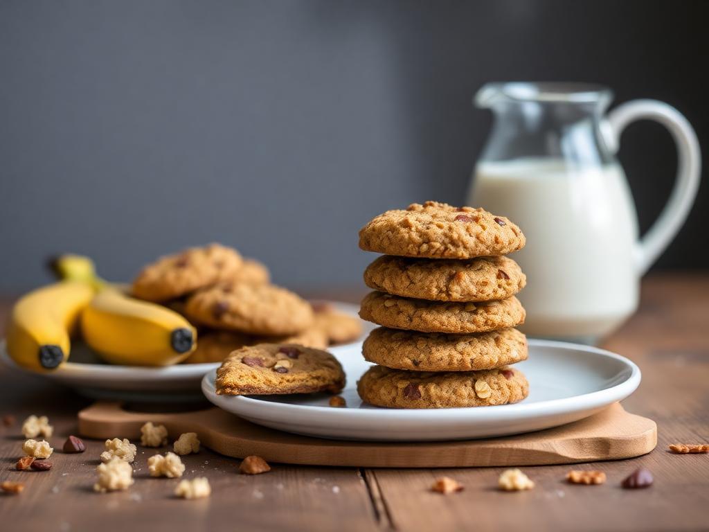 Healthy Banana Oatmeal Cookies