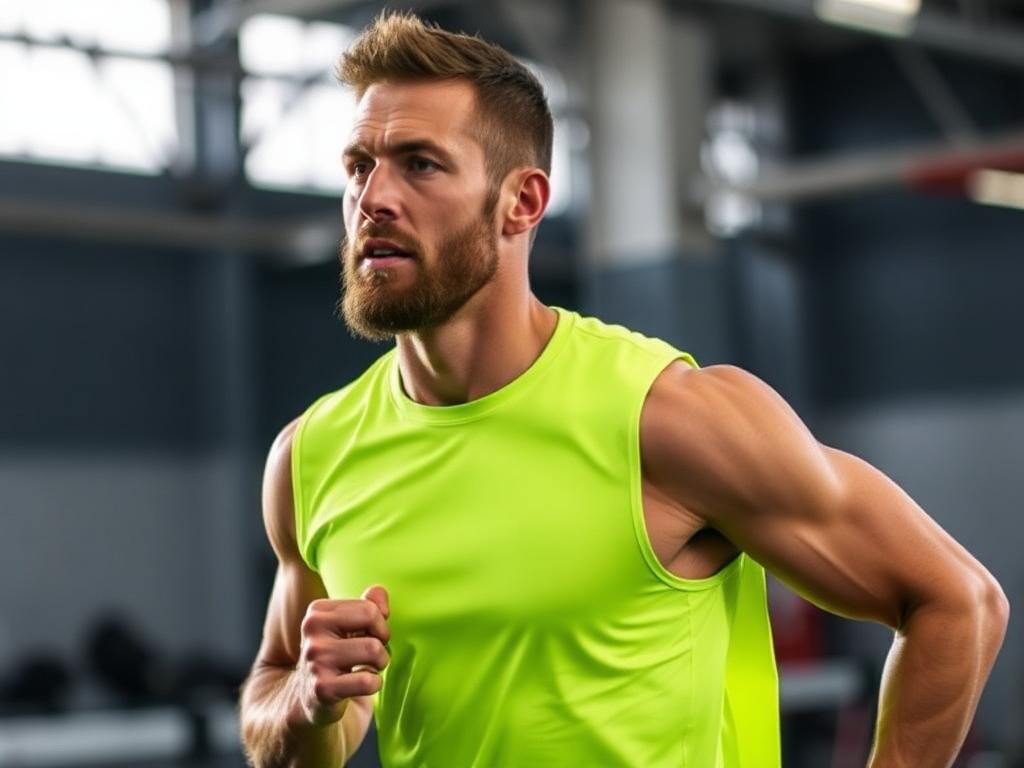 Person performing a full-body workout routines with dumbbells in a gym